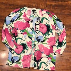 Talbots floral sweater